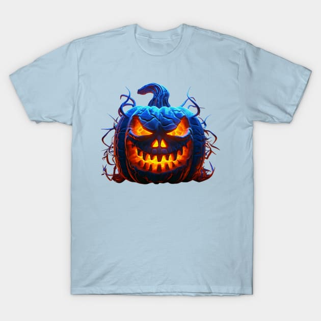 Scary Halloween Jack O'Lantern T-Shirt by CoolHippoQuotes